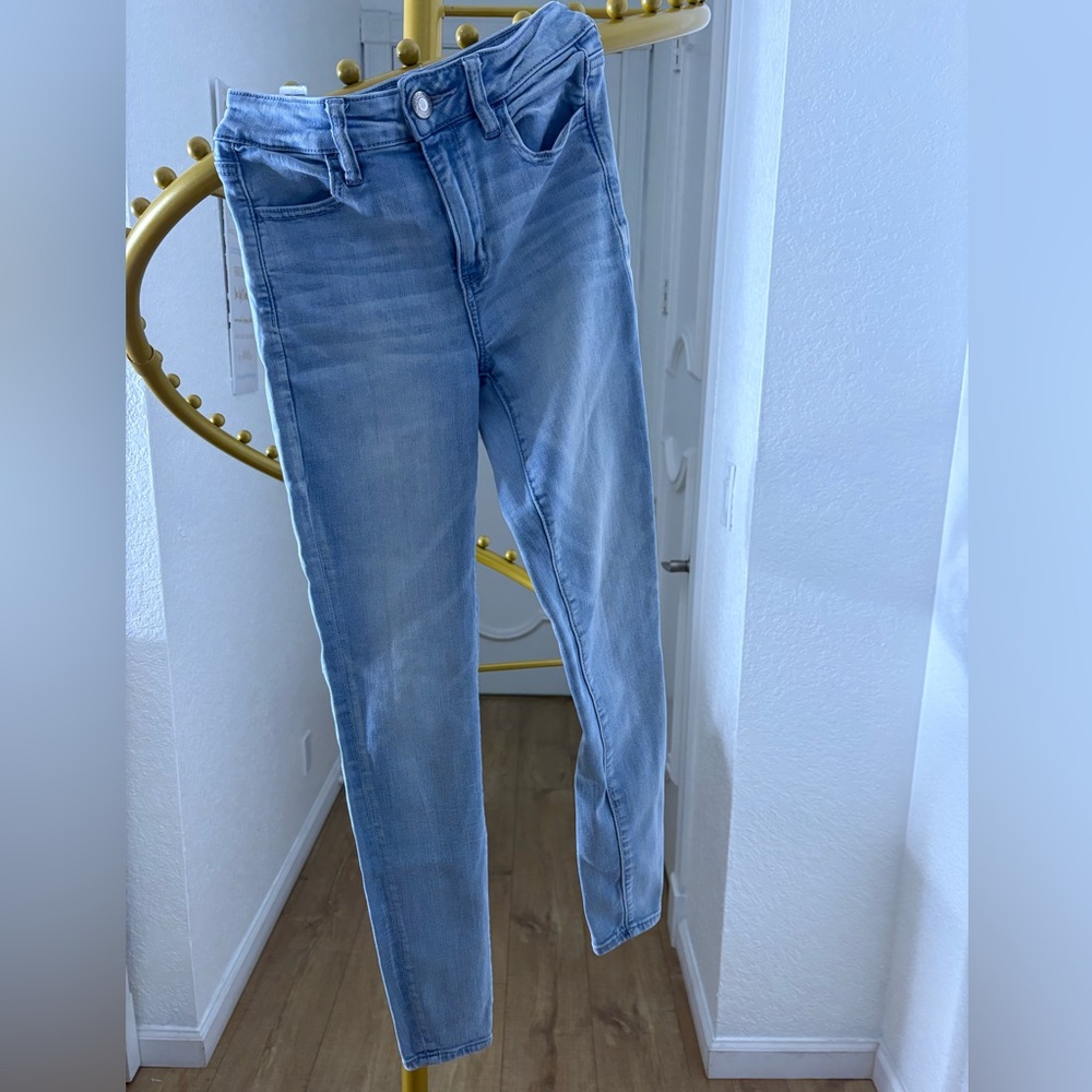 American Eagle Outfitters Super Stretch Light Blue Women Jeans